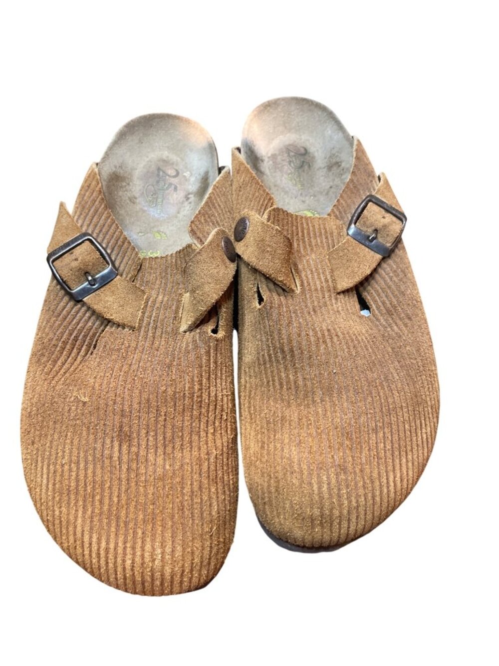 Birkenstock Boston brown suede cordoroy clogs sandals sz 38/8.5 US SKU 10-392 - Picture 14 of 14